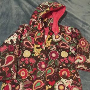 Hanna Andersson Girls Sz 6x-7 Floral Jacket